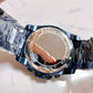 Michael Kors Brecken Navy IP Chronograph Stainless Steel Unisex Watch MK8610
