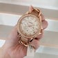 Fossil ES3466 Women's Riley Multifunction Rose-Sand Tone Leather Watch