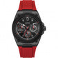 GUESS Red and Black Multifunction Watch W1049G6 Unisex