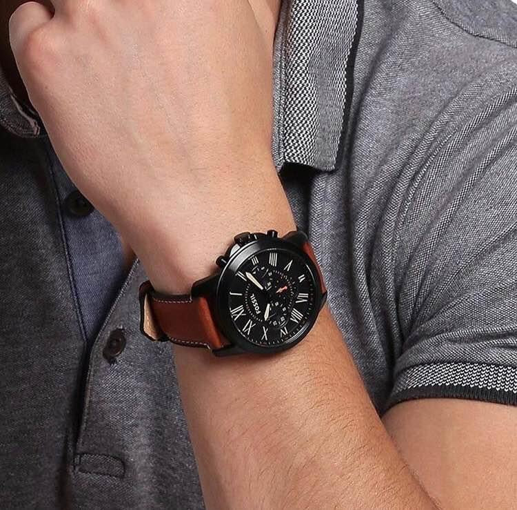 FOSSIL FS5241 Brown Leather Chronograph
