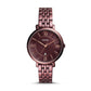 FOSSIL Women's Jacqueline Wine Dial Stainless Steel Watch ES4100