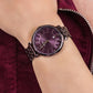 FOSSIL Women's Jacqueline Wine Dial Stainless Steel Watch ES4100
