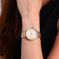 FOSSIL Women's Jacqueline Rosegold Dial Crystal Bezel Stainless Steel Watch ES3546