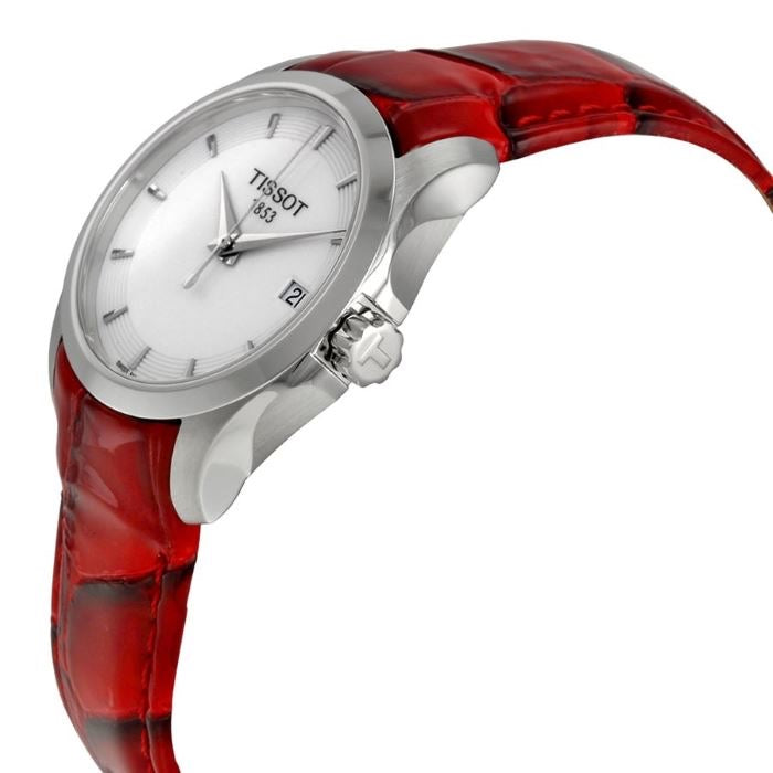 TISSOT Couturier Red Leather T035.210.16.011.01 For Women