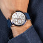 TOMMY HILFIGER Men's Bank Quartz Blue Silicone Watch 1791778