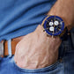 Guess Blue-Rosegold Silicone Watch GW0057G2