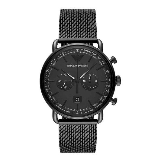Emporio Armani Aviator Chronograph Quartz Black Dial Men's Watch AR11264