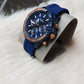 FOSSIL Men's Bannon Multifunction Blue Silicone Watch BQ2498