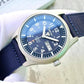 Seiko 5 Sports SNZG11K1 Automatic See-thru Back Case Dark Blue Nylon Strap Watch