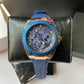 GUESS Legacy Multifunction Quartz Chronograph Blue Silicone Watch W1049G2 Unisex
