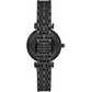 Emporio Armani Gianni T-Bar Ladies Black Stainless Steel Watch AR11268