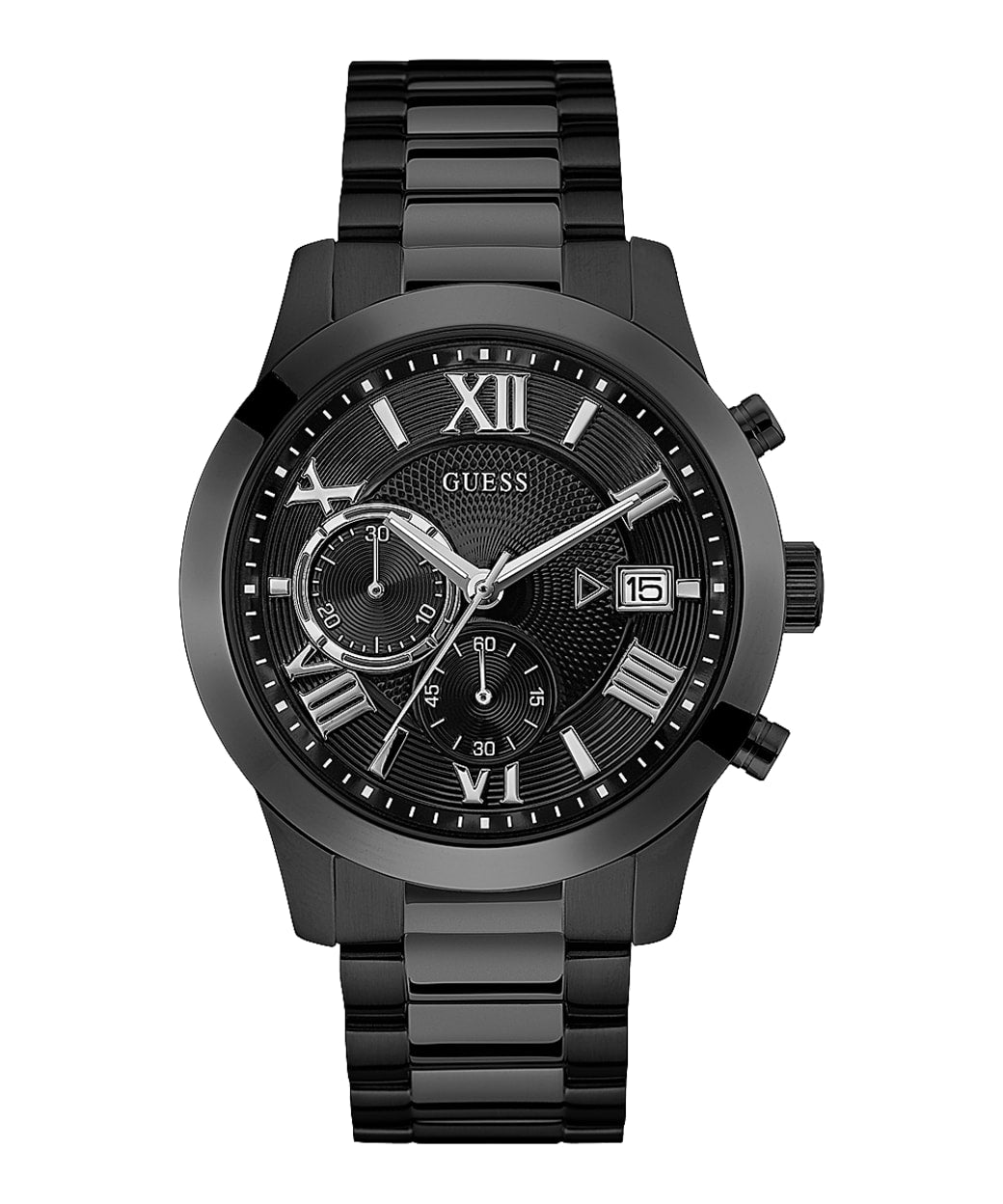 Guess Men's Black Classic Style Chronograph Watch W0668G5