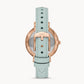 Fossil Jacqueline Three-Hand Green Turquoise Leather Watch ES4813
