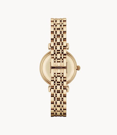 Emporio Armani Women's Two-Hand Gold-Tone Stainless Steel Watch AR1907