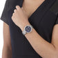 MICHAEL KORS Women's Parker Chronograph Crystal Bezel Navy Dial Watch MK6117