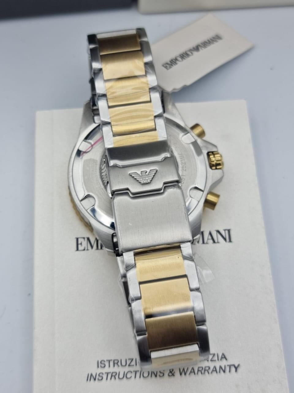Emporio Armani Chronograph Two-Tone Stainless Steel Watch AR11361