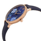 FOSSIL Women's Jacqueline Blue Floral Leather Watch ES4673