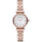 Emporio Armani Women's Two-Hand Rose Gold-Tone Stainless Steel Watch AR11316
