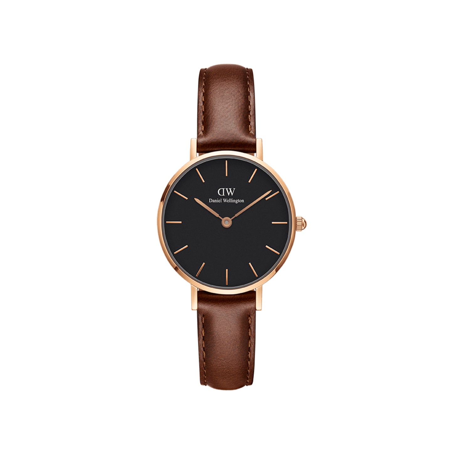 DANIEL WELLINGTON Petite Pressed St Mawes Black Dial Rose Gold for Her