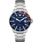 Emporio Armani Men's Three-Hand Date Blue Dial Stainless Steel Watch AR11339