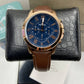 Fossil Men's Grant Sport Chronograph Luggage Leather Watch FS5268