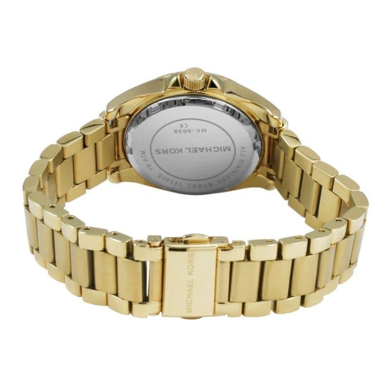 MICHAEL KORS Women's Gold Darci's Glitz Mother of Pearl Watch MK3219