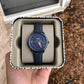 FOSSIL Women's Tailor Multifunction Blue Leather Watch ES4092