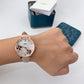 Fossil Jacqueline Three-Hand Blush Pink Leather Watch ES4671